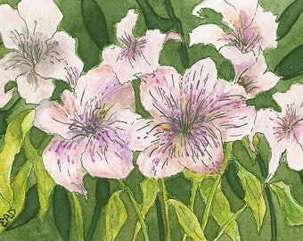 ACEO "Daydreams" print of Original Watercolor
