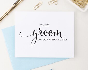 To my Groom on our wedding day Card, To my Groom Card, Wedding Day Card Groom, Groom Card, Sweet love note for bride, Wedding gift WCP02