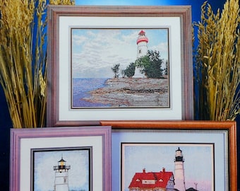 Cross My Heart THE LIGHTHOUSES Designs By Melinda - Counted Cross Stitch Pattern Chart Booklet