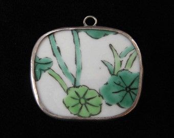 Antique Chinese Pottery Shard Pendant