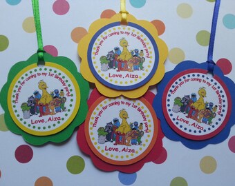 Sesame Street Favor Tags