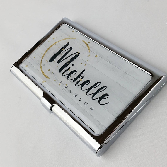 Personalized Business Card Holder Custom Business Card Case