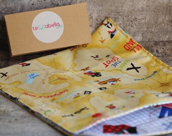 Washable reusable snack bag, reusable snack bag, bag reusable Sandwich, snack bag, lunch bag, waterproof, washable, pirates