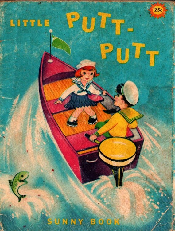 Little Putt-Putt a Sunny Book + Francis Kirn + 1968 + Vintage Kids Book