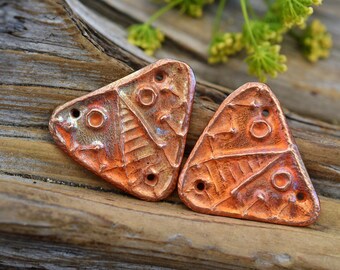 Handmade Rustic Copper Tribal Mask Components