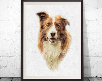 Digital Dog portrait, Custom dog portraits, personalized pet drawing, dog drawing, oil pet portrait, animal portraits