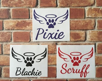 Dog Decal - Dog Memorial Decal - In Memory Of Decal - Pet Decal- Car Window Decal- Yeti Deacal - Yeti Decal for Women - laptop Decal -Decal