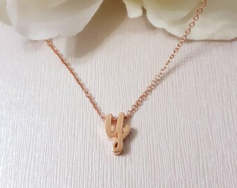 Initial Necklaces, Cursive lowercase initial necklace, rose gold initial necklaces, initial necklaces, rosegold necklace, gift ideas,holiday