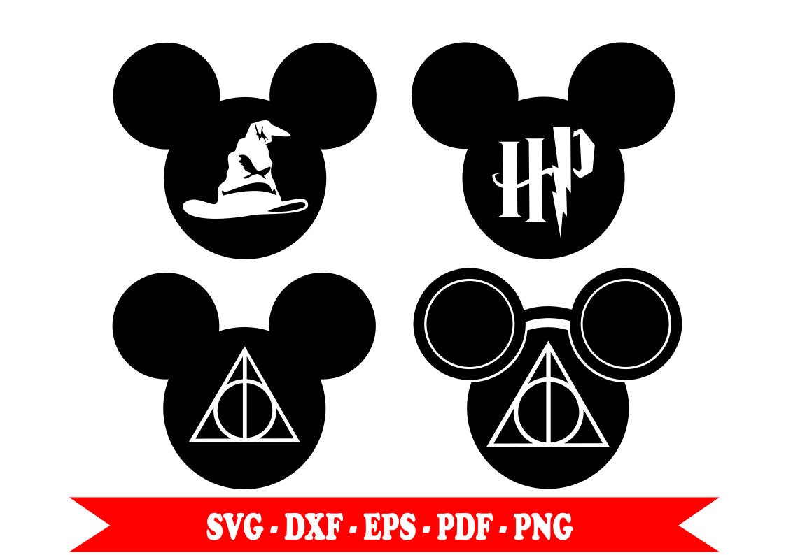 Download Harry Potter with the head of Mickey Mouse svg, symbols of ...