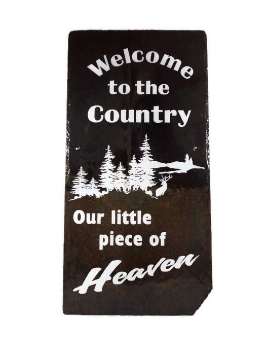 WELCOME to the COUNTRY Welcome Welcome Sign Entry Sign