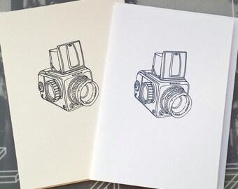 Camera (Hasselblad) Illustration Note Card