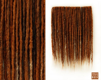 Ginger Synthetic Dreadlocks | Crocheted Synthetic Dreads | DE SE | Pieces 10-100 | Ginger Ombre | Red