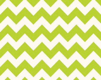 Green Chevron fabric, Riley Blake Designs Medium chevron Fabric, Chevron Quilt Fabric, Cotton Fabric by the yard or half yard or fat quarter