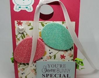 Easter Treat Box-Pink/Turquoise/Floral
