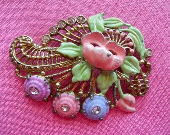Vintage Enameled Brooch