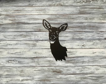 Metal Deer Head, wall decor, cabin decor, metal art