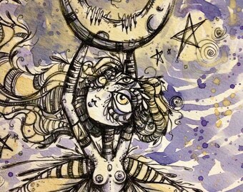 April Fae Moon tea painting