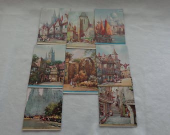 8 Vintage Picture Ink Blotters