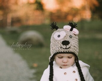Little Puppy hat | Crocheted Hat | Winter Hat | Toddler Hat | Knit Hat | Baby boy hat