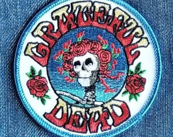 Phychedelic Rock''Grateful Dead" Embroidered Iron -On Patch 3''