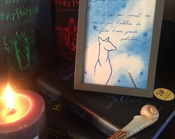 watercolor Harry Potter patronus spell
