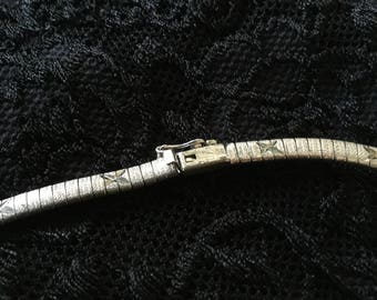 Silver Oxidised Choker