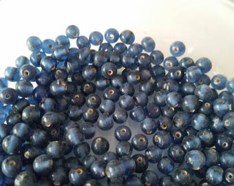 20g 4mm glass beads from India