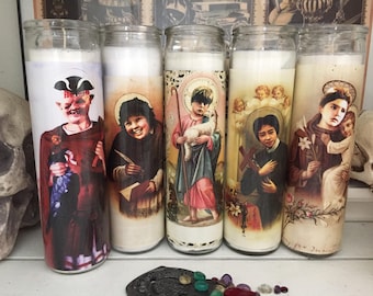 St GOONIES Sloth Chunk Mikey Data Mouth Prayer Candles