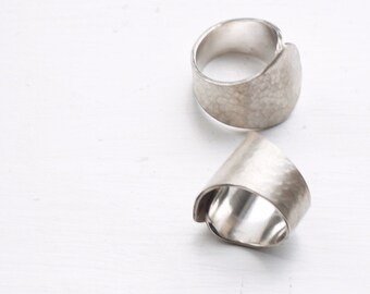 Textured sculptural ring