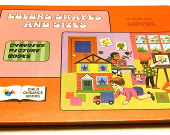 Color, Shapes & Sizes - Vintage Changing picture book
