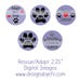 2.25" Rescue/Adopt Collage Sheet Instant Download Adopt don't Shop, Dog Rescue, Shelter Dogs
