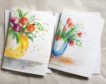 Watercolor cards | Etsy