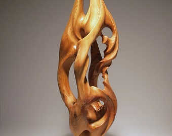Abstract Cedar Wood Sculpture