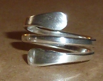 Sterling Silver Double By-Pass Ring