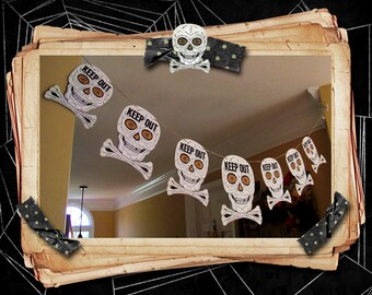 Keep out Halloween banner