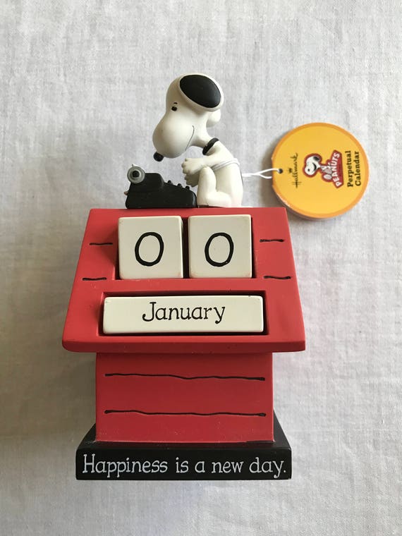 Hallmark Peanuts Snoopy Dog House Perpetual Calendar from