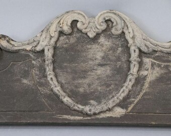 Vintage Architectural Wood Pediment