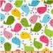 Urban Zoologie by Ann Kelle for Robert Kaufman Spring Birds Chicks Cotton Fabric