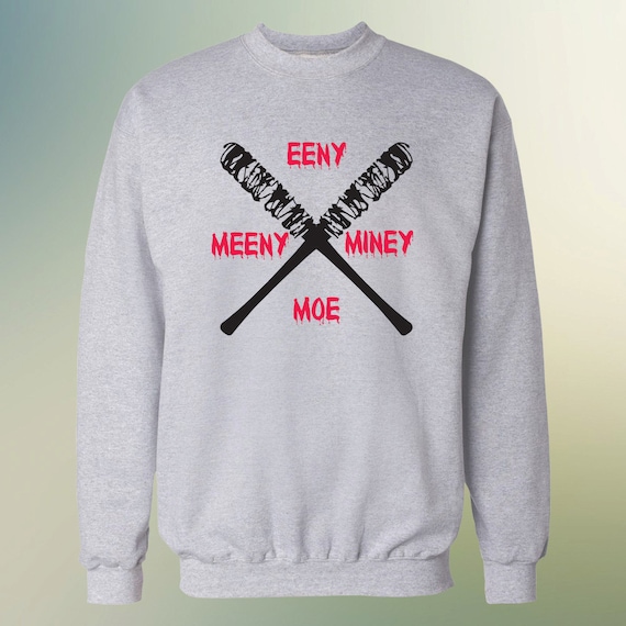 The Walking Dead "Eeny Meeny Miney Moe" Negan Lucille Sweater S-3XL Available TWD Sweatshirt
