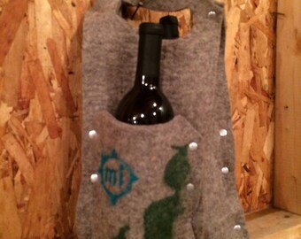 Industrial Felt Northern Michigan Double Bottle Wine Carrier