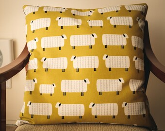 CUSHION of Little Sheep Cotton Cloth, first quality (UNFILLED).