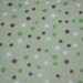 Green and Brown Dots Snuggle Flannel Fabric - by the yard - sewing and quilting fabric - green