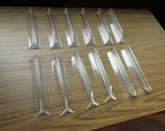 Vintage Set of 12 Lucite Plastic Chandelier Prisms