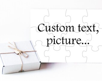 Custom puzzle, Custom photo puzzle, Personalized photo puzzle, Photo puzzle, Personalized puzzle, Pregnancy reveal, Baptism puzzle, Custom