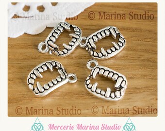 5 charms Vampire / Twilight 14 mm Tibetan silver