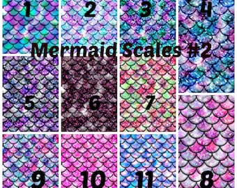 Pattern Vinyl, Mermaid Scales #2, HTV, Printed Vinyl, Adhesive Outdoor Vinyl, Heat Transfer Vinyl, Iron Vinyl, Mermaid Heat Transfeer Vinyl