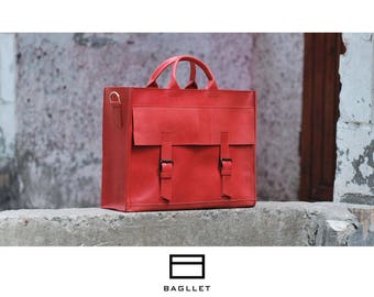 Leather Bag B004, Women's Leather Bag, Leather handbag, Leather shoulder bag, Leather Tote Bag, Leather Bags women, Leather Tote Handmade