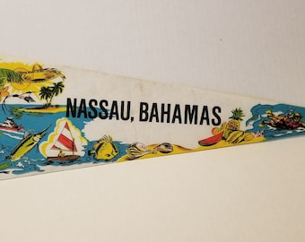 Nassau, Bahamas - Vintage Pennant