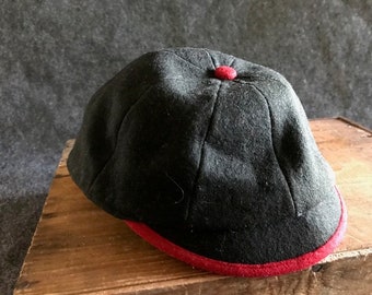 Vintage prep school uniform beanie cap