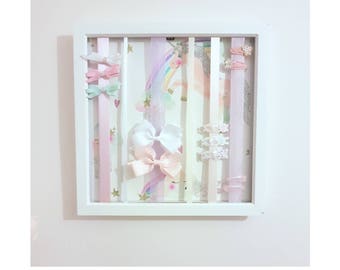 Unicorn Hair clip Frame, hair accessories, bow holder, hair bow organiser